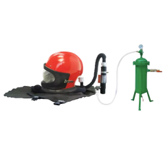 Sandblasting Helmet and Breathing Air Filter Complete System